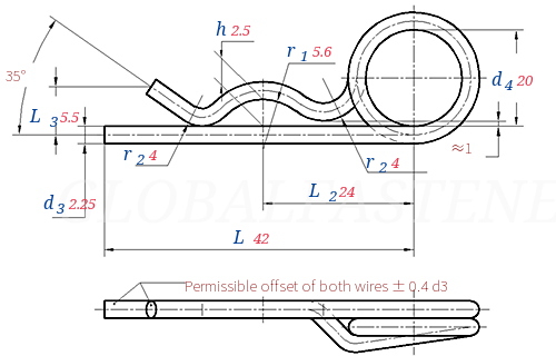 DIN  11024 -  1973 Spring Cotters
