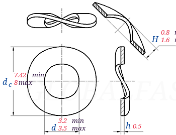 GB /T 955 -  1987 Wave Spring Washers