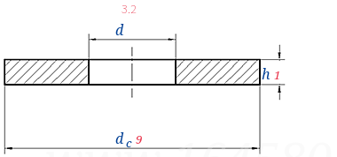 DIN  7349 -  2009 带重型弹性销螺栓用平垫圈