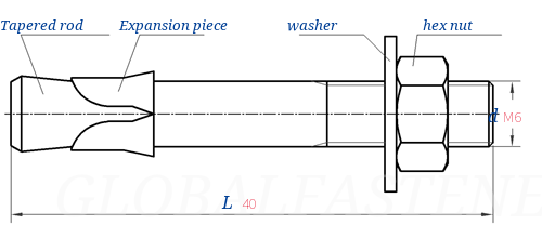 GB /T 22795 LG -  2008 Screw Type Expansion Anchor Bolts