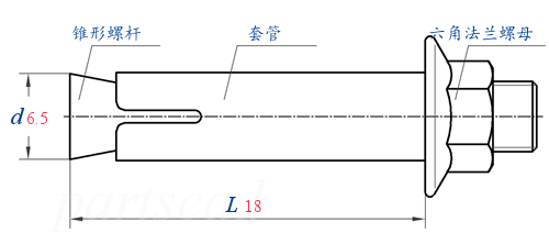 GB /T 22795 (TG) - 2008 套管型膨胀锚栓