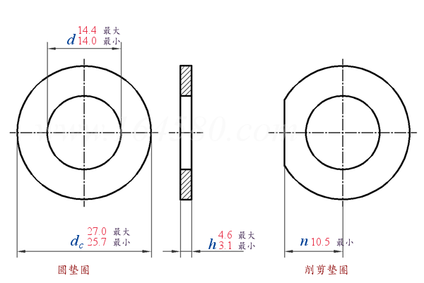 ASTM F 436M -  2019 米制淬硬钢垫圈 [圆垫圈、圆形削剪垫圈]