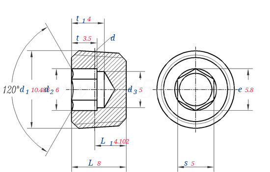 JB /ZQ 4447 -  2006 60°密封管螺纹内六角螺塞