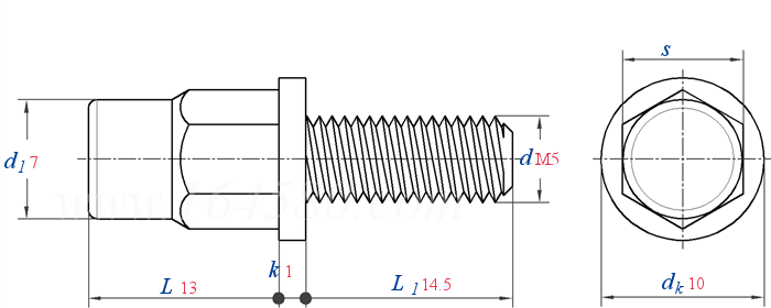 YJT 8025 半六角平头盲孔拉铆螺钉