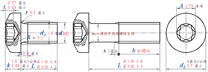 ISO 14583 - 2011 梅花槽盘头螺钉