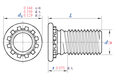 Self-Clinching  FH FHS FHA 平头式压铆螺钉