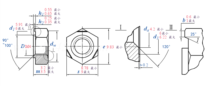 QC /T 860 -  2011 六角焊接螺母