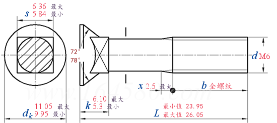 GB /T 10 - 2013 沉头方颈螺栓