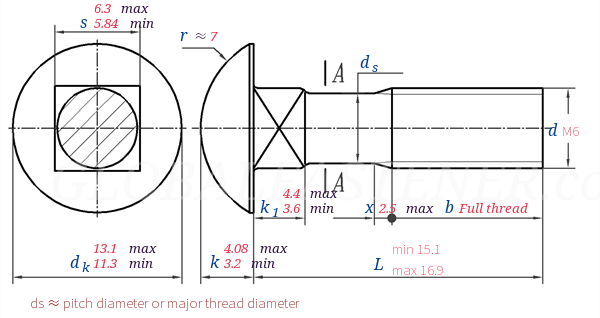 GB /T 12 -  2013 Cup Head Square Neck Bolts