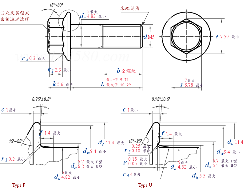 GB /T 16674.1 -  2016 六角法兰面螺栓 小系列 标准型(粗杆) A级
