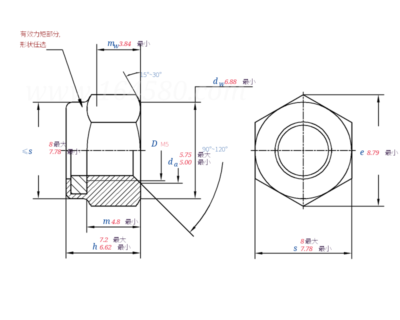 GB /T 6182 -  2016 2型非金属嵌件六角锁紧螺母