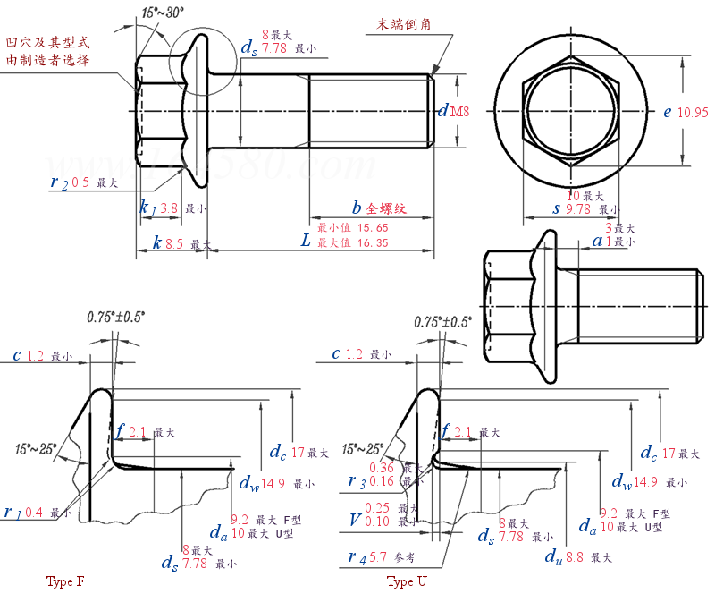 GB /T 16674.2 -  2016 六角法兰面螺栓 细牙 小系列 标准型
