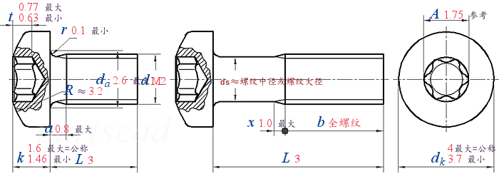 DIN EN ISO  14583 -  2011 梅花槽盘头螺钉