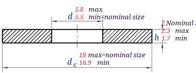 DIN  440 R -  1990 Extra Large Washers With Round Hole For Use In Timber Constructions
