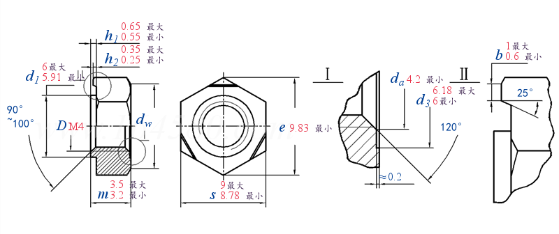 Q  370D 六角焊接螺母